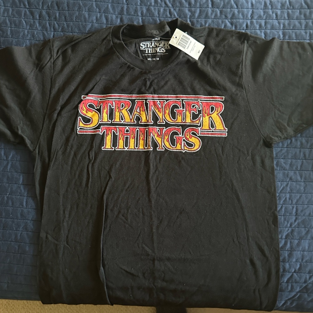 Stranger Things Black Graphic Tee